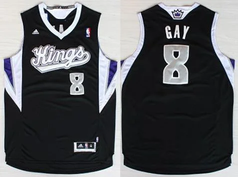 Basketball Jersey With Streetwear Vibe-Kings 8 Gay Black Basketball Jersey