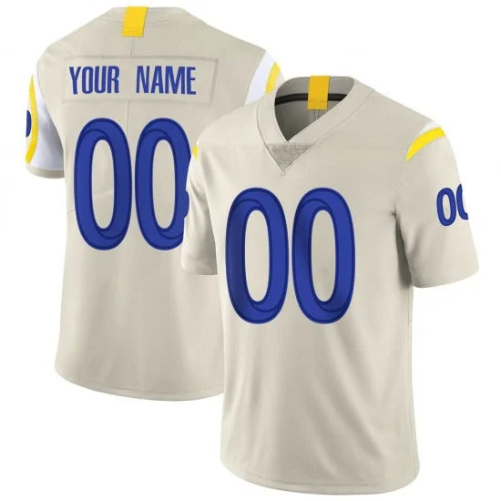 Football Jersey With Team Colors-Custom LA.Rams Bone Stitched Limited Jerseys 2022 Super Bowl LVI Football Jerseys