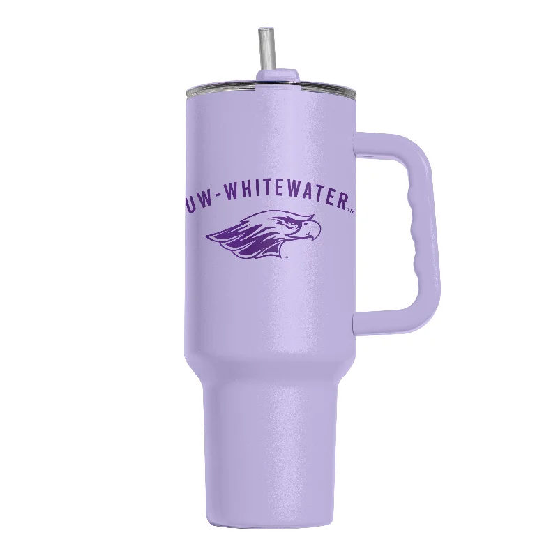 Hockey Team Mug-Wisconsin Whitewater 40oz Tonal Powder Coat Tumbler