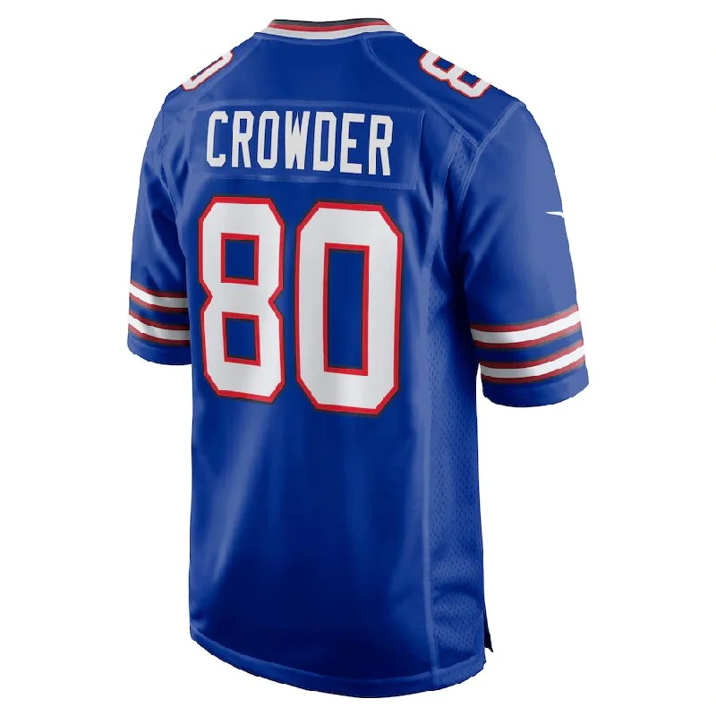 Plus Size Football Jersey-B.Bills #80 Jamison Crowder Royal Game Jersey American Stitched Football Jerseys