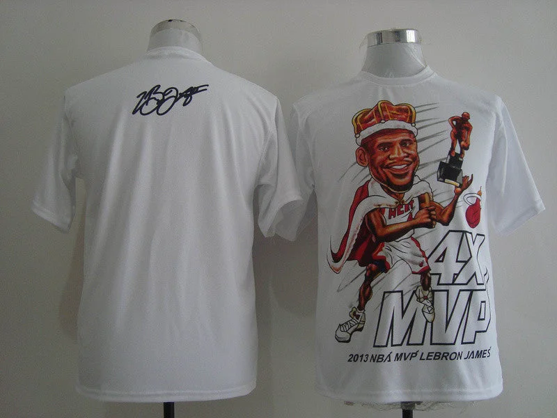 Vintage Basketball Jersey-2013 MVP Lebron James White Basketball Jerseys