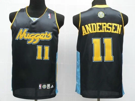 Basketball Jersey With American Flag-Nuggets 11 Andersen Dark Blue Basketball Jerseys