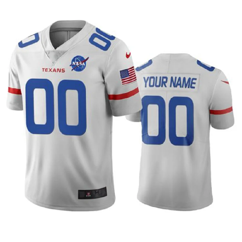 Football Jersey With Athletic Cut-Custom H.Texans White Vapor Limited City Edition American Jerseys Stitched Football Jersey