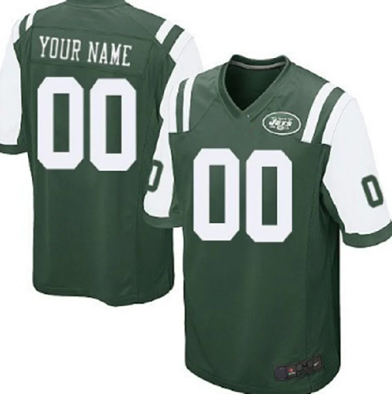 Football Jersey For Travel Teams-Custom NY.Jets Green Game Jersey American Stitched Jersey Football Jerseys