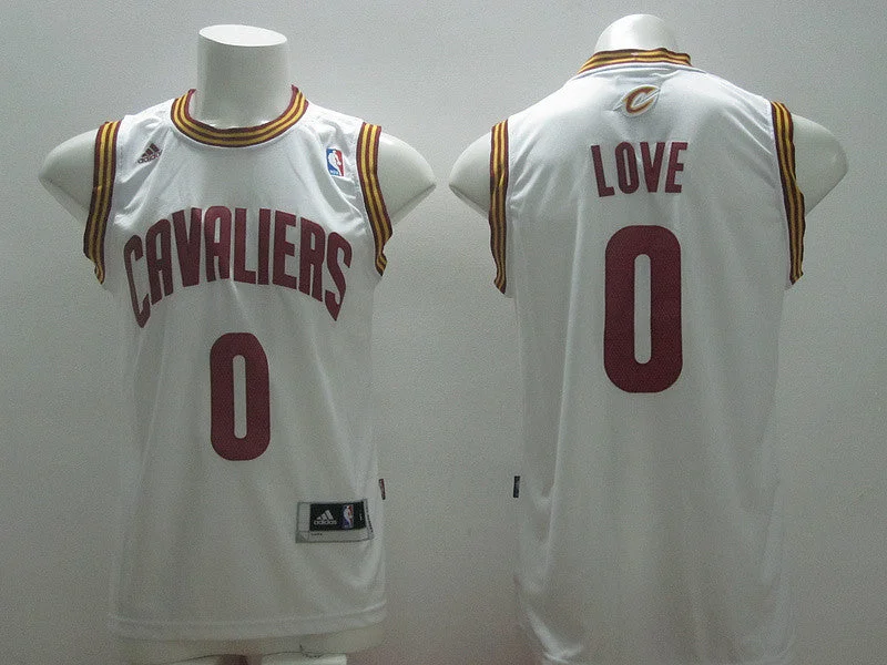 Basketball Jersey With Modern Look-Cavaliers 0 Love White New Revolution 30 Basketball Jerseys