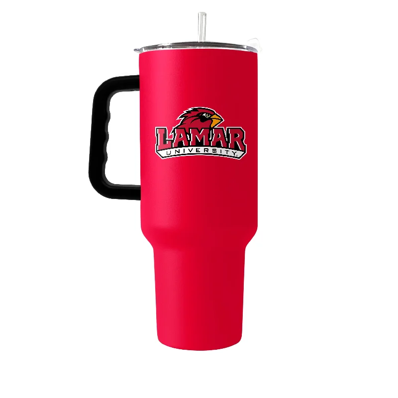 Locker Room Team Mug-Lamar 40oz Flipside Powder Coat Tumbler