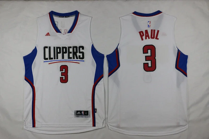 Basketball Jersey For Winter-Clippers 3 Chris Paul White 2015 Swingman Basketball Jersey