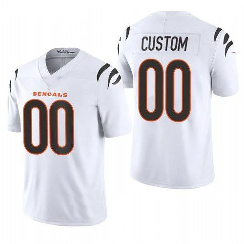 Football Jersey With Modern Look-Custom C.Bengals 2021 White Vapor Untouchable Limited Stitched Jersey American Stitched Football Jerseys