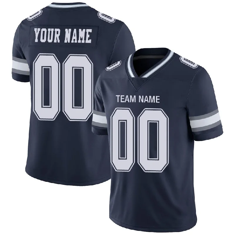 Practice Football Jersey-Custom D.Cowboys American Men's Youth And Women Stitched Navy Football Jerseys Personalize Birthday Gifts Jerseys