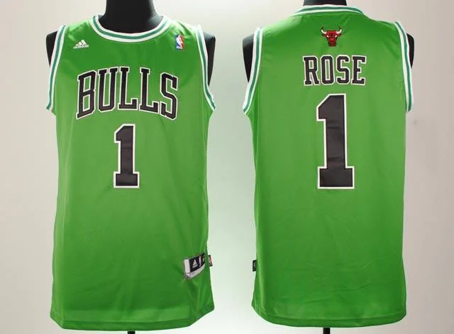 Basketball Jersey For Charity Events-Bull 1 Rose Green Revolution 30 Swingman Basketball Jerseys