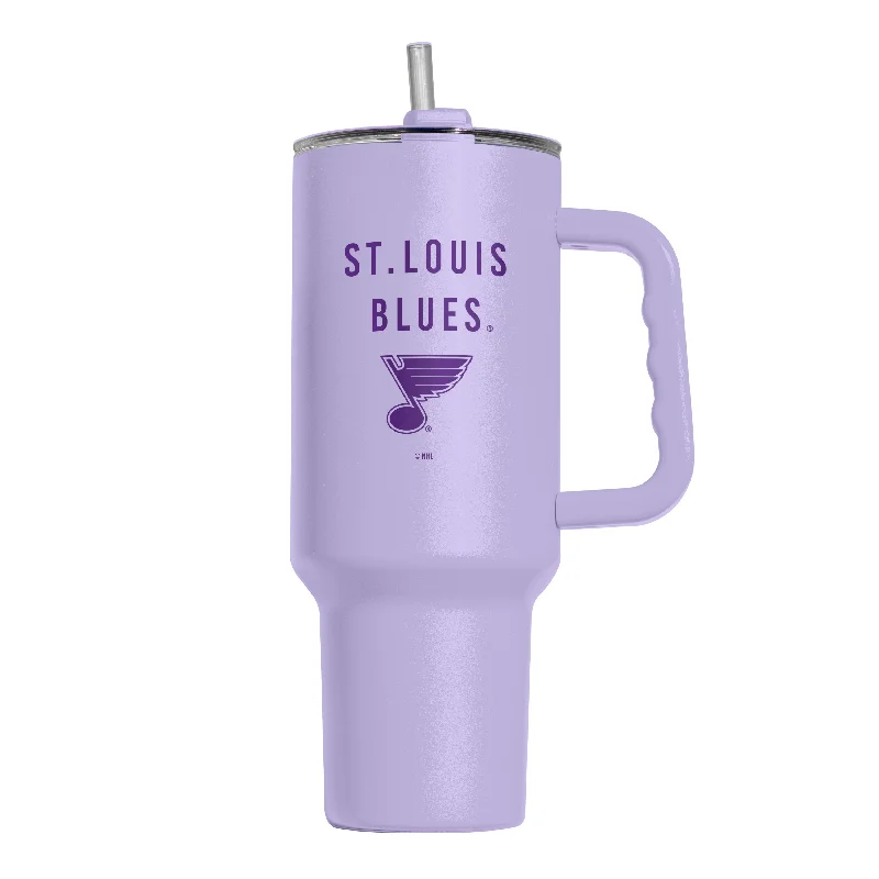 College Team Mug-St. Louis Blues 40oz Tonal Powder Coat Tumbler