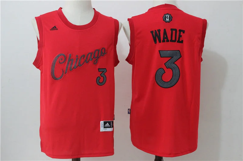 Basketball Jersey With Designer Label-Bulls 3 Dwyane Wade Red 2016 Christmas Day Swingman Basketball Jersey