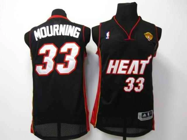 Basketball Jersey For Collectors-Heat 33 Mourning Black Final Basketball Jerseys