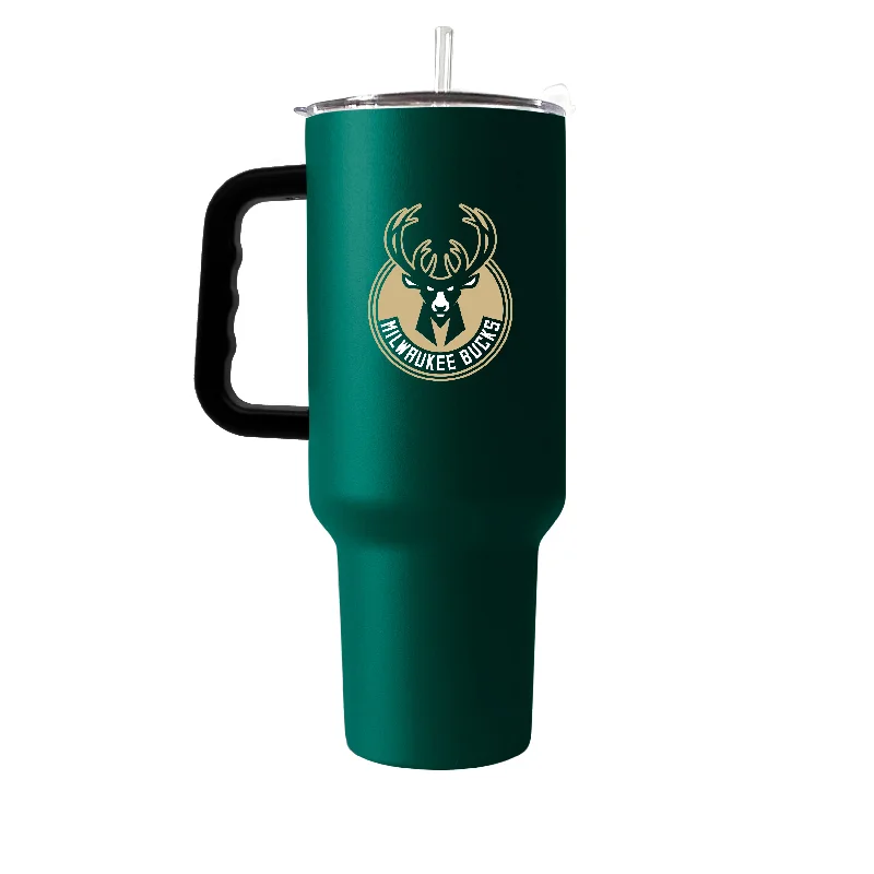 Large Capacity Team Mug-Milwaukee Bucks 40oz Flipside Powder Coat Tumbler