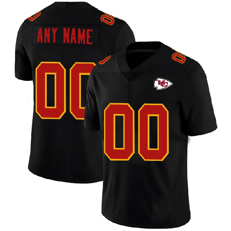 Football Jersey With Punk Rock Theme-Custom KC.Chiefs Football Jerseys Black American Stitched Name And Number Size S to 6XL Christmas Birthday Gift