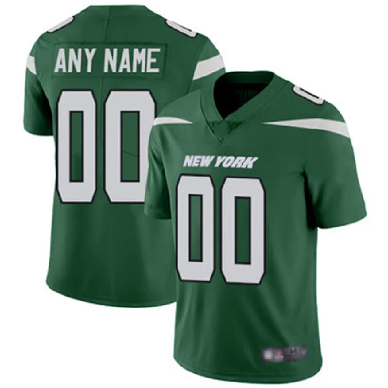 Football Jersey With Zipper-Custom NY.Jets Home Green Vapor Untouchable Football Limited Jersey American Stitched Jersey Football Jerseys