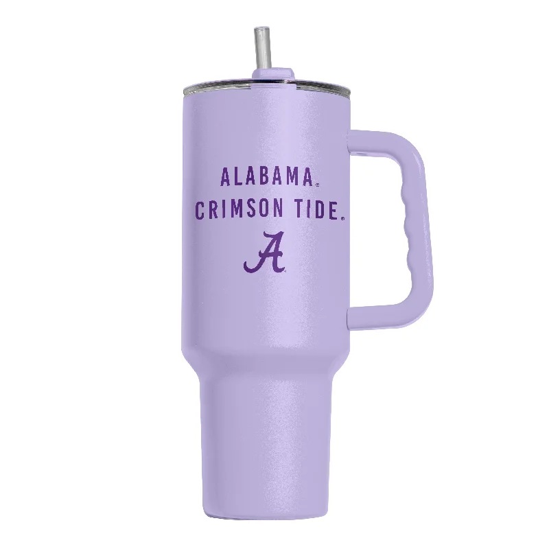 Hockey Rink Team Mug-Alabama 40oz Tonal Lavender Powder Coat Tumbler