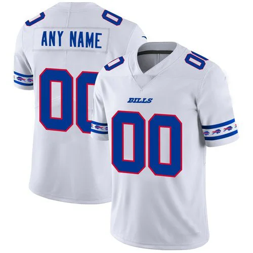 High School Football Jersey-Custom B.Bills White Team Logo Vapor Limited Jersey Stitched Jersey Football Jerseys