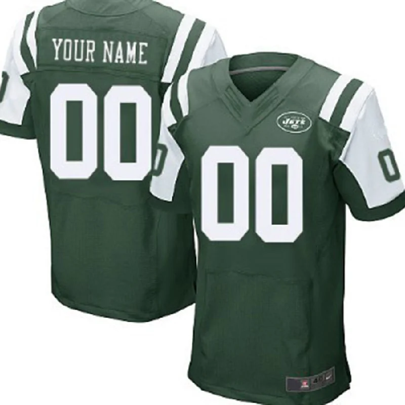 Football Jersey For College Teams-Custom NY.Jets Green Elite Jersey American Stitched Jersey Football Jerseys