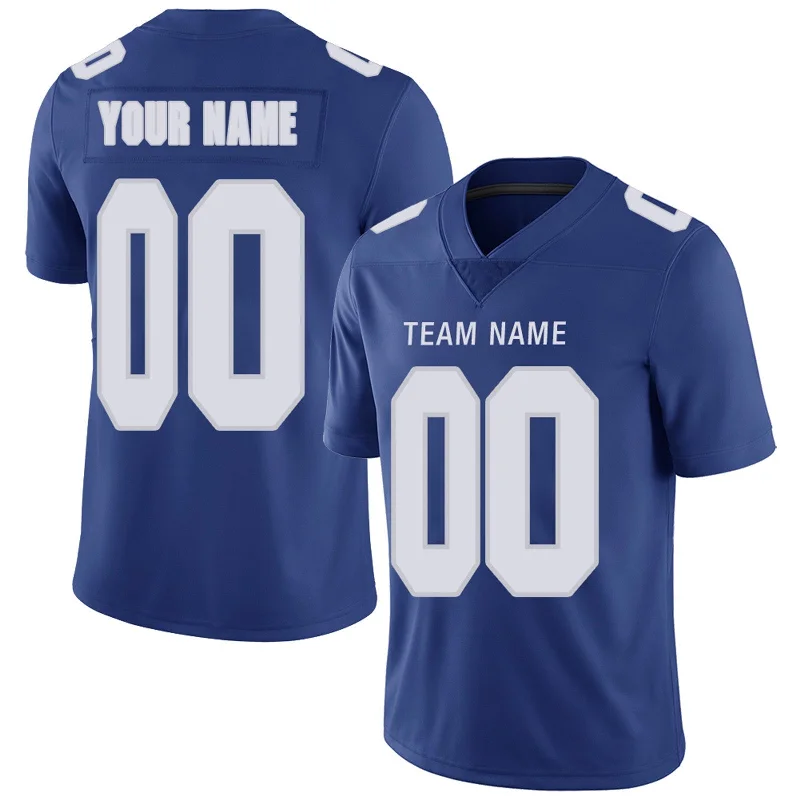 Football Jersey With Athletic Cut-Custom NY.Giants Football Jerseys Team Player or Personalized Design Your Own Name for Men's Women's Youth Jerseys Navy