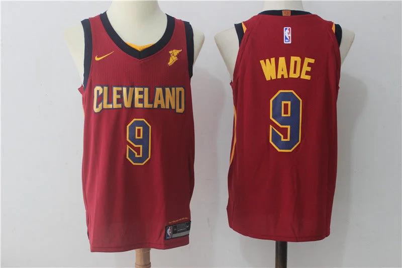 Basketball Jersey For Tournaments-Cavaliers 9 Dwyane Wade Maroon Authentic Basketball Jersey