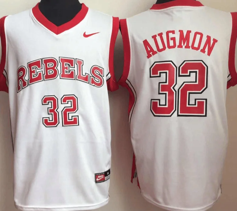 Special Edition Basketball Jersey-Unlv Rebels 32 Stacy Augmon White College Basketball Basketball Jersey