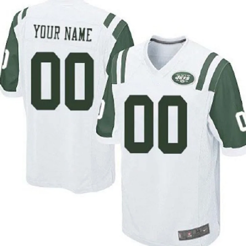 Football Jersey For Spring Training-Custom NY.Jets White Limited Jersey American Stitched Jersey Football Jerseys