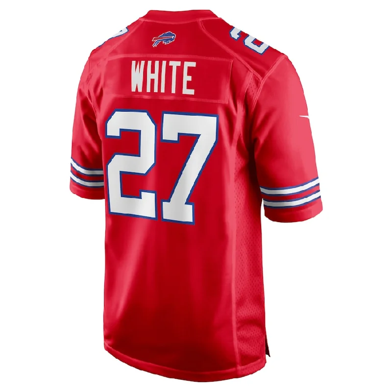 Football Jersey With Anti-Odor Technology-B.Bills #27 Tre'Davious White Red Game Player Jersey American Stitched Football Jerseys