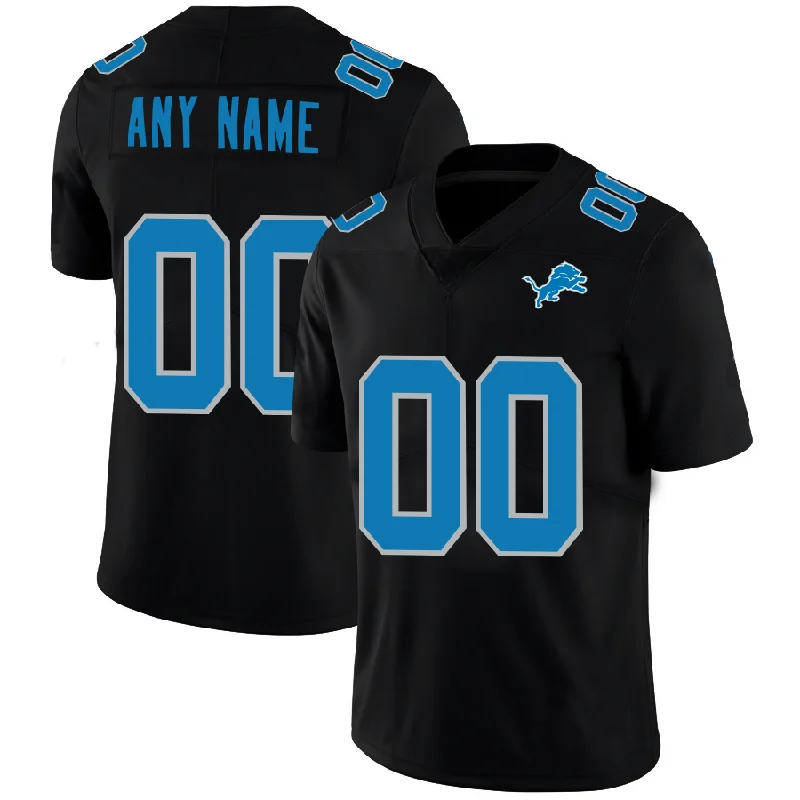 Football Jersey For Outdoor Games-Custom D.Lions Football Jerseys Black American Stitched Name And Number Size S to 6XL Christmas Birthday Gift