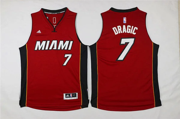 Basketball Jersey With Monochrome Look-Heat 7 Goran Dragic Red Swingman Basketball Jersey