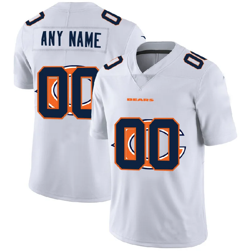 Football Jersey With City Name-Custom C.Bears White Team Big Logo Vapor Untouchable Limited Jersey Stitched Jersey Football Jerseys