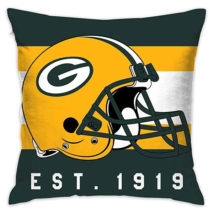 Football Jersey With Motivational Quotes-Football jerseys Design Personalized Pillowcase GB.Packers Decorative Throw Pillow Covers