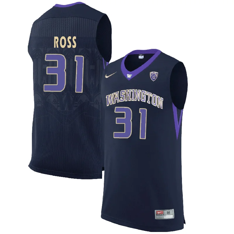 Basketball Jersey With Pastel Hues-Washington Huskies 31 Terrence Ross Black College Basketball Basketball Jersey