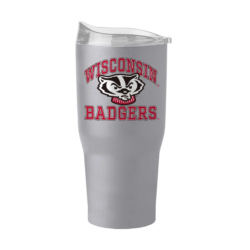 Office Team Mug-Wisconsin 30oz Athletic Powder Coat Tumbler