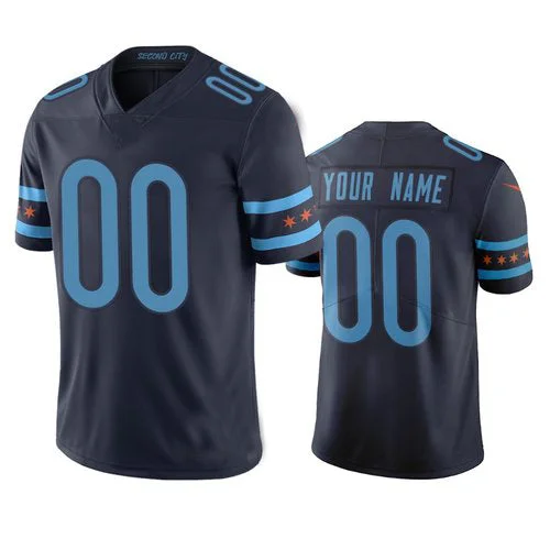 Football Jersey For Birthday Gifts-Custom C.Bears Navy Vapor Limited City Edition Jersey Stitched Jersey Football Jerseys