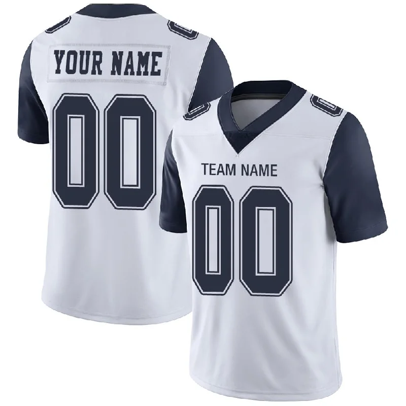 Football Jersey With Pastel Hues-Custom D.Cowboys American Men's Youth And Women Stitched White Football Jersey Personalize Birthday Gifts Jerseys