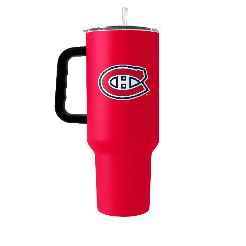 Stainless Steel Team Mug-Montreal Canadiens 40oz Flipside Powder Coat Tumbler