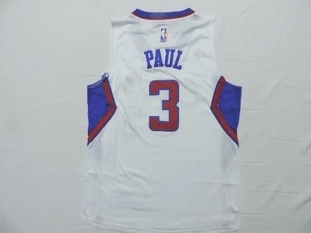 Basketball Jersey With Extra Ventilation-Clippers 3 Paul White New Revolution 30 Basketball Jersey