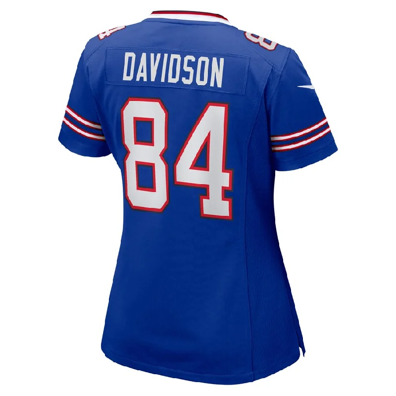 Football Jersey With Signature Look-B.Bills #84 Zach Davidson Royal Game Player Jersey American Stitched Football Jerseys