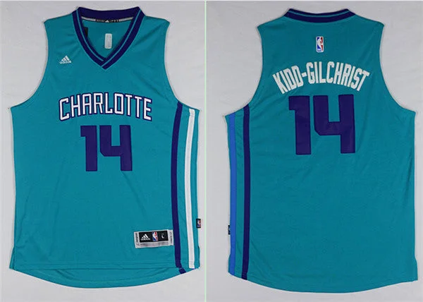 Basketball Jersey With DIY Design-Hornets 14 Kidd Gilchrist Teal Swingman Basketball Jersey