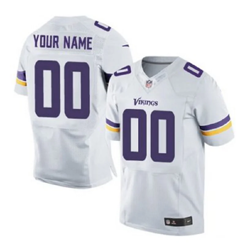 Slim Fit Football Jersey-Custom MN.Vikings Elite White Jersey Stitched Jerseys Football Jerseys