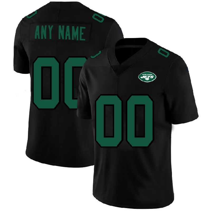 Football Jersey With Classic Fonts-Custom NY.Jets  Football Jerseys Black American Stitched Name And Number Size S to 6XL Christmas Birthday Gift