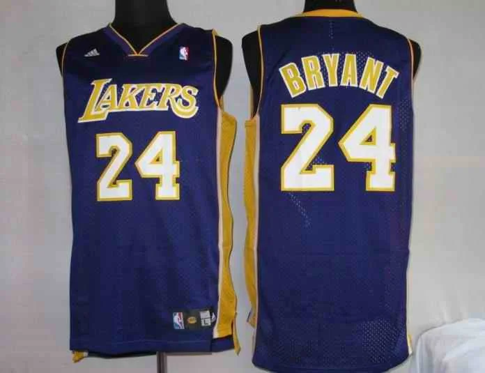 All-Star Basketball Jersey-Lakers 24 Kobe Bryant Purple Swingman Basketball Jerseys