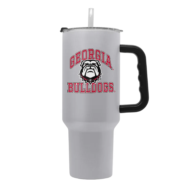 Giveaways Team Mug-Georgia 40oz Athletic Powder Coat Tumbler