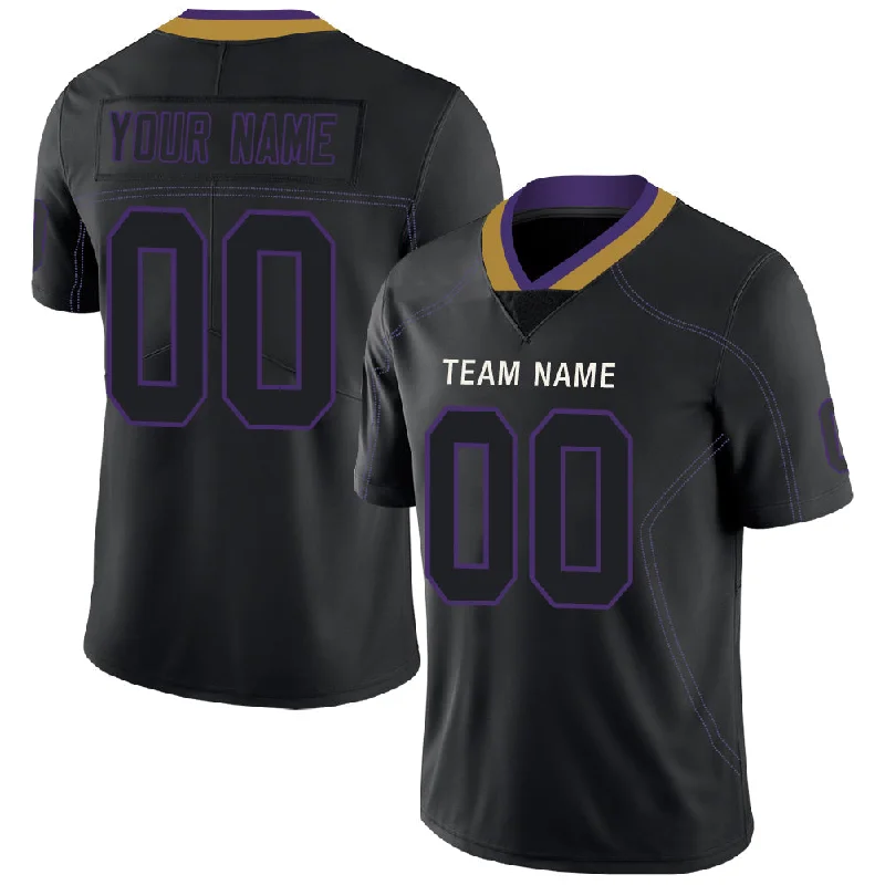 Football Jersey With Extra Ventilation-Custom B.Ravens Men's American  Black Fashion Vapor Limited Stitched Football Jerseys