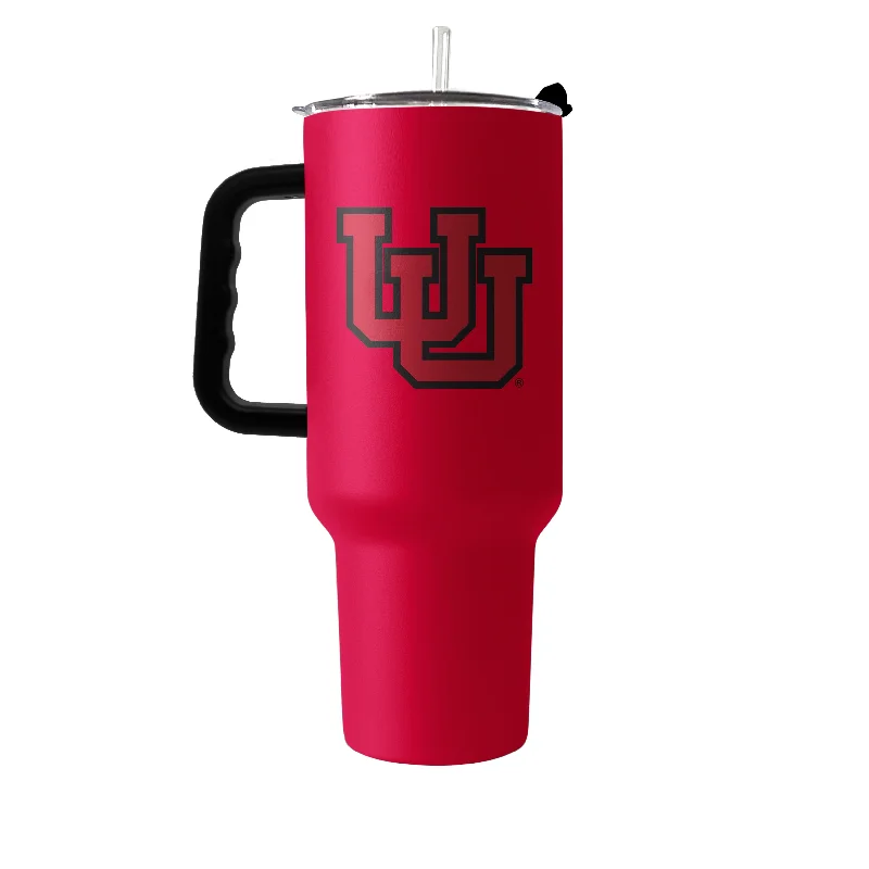 All-Star Team Mug-Utah Interlocking UU 40oz Flipside Powder Coat Tumbler