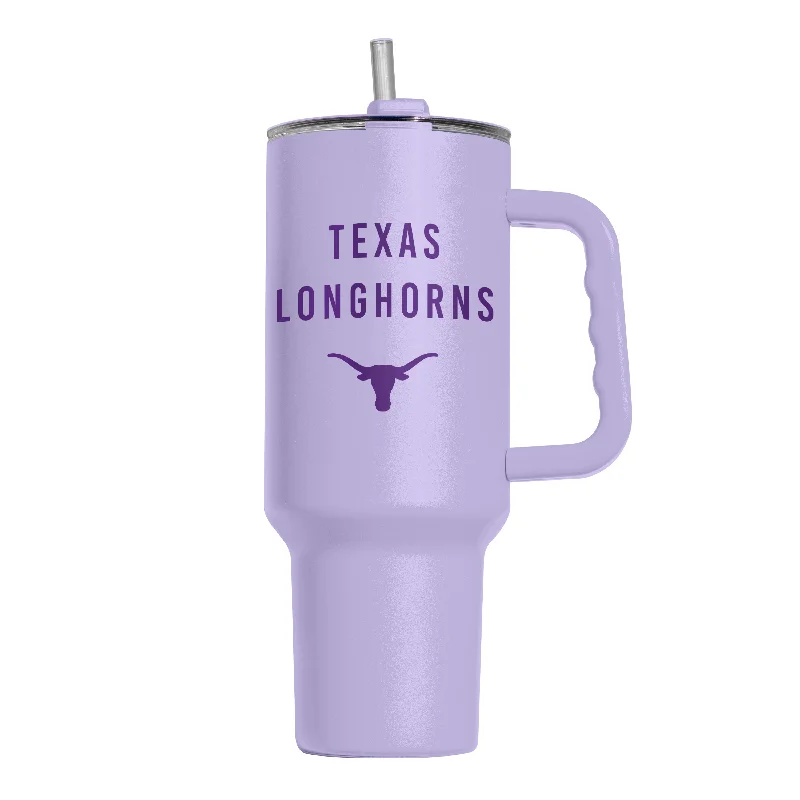 Game Night Team Mug-Texas 40oz Tonal Lavender Powder Coat Tumbler