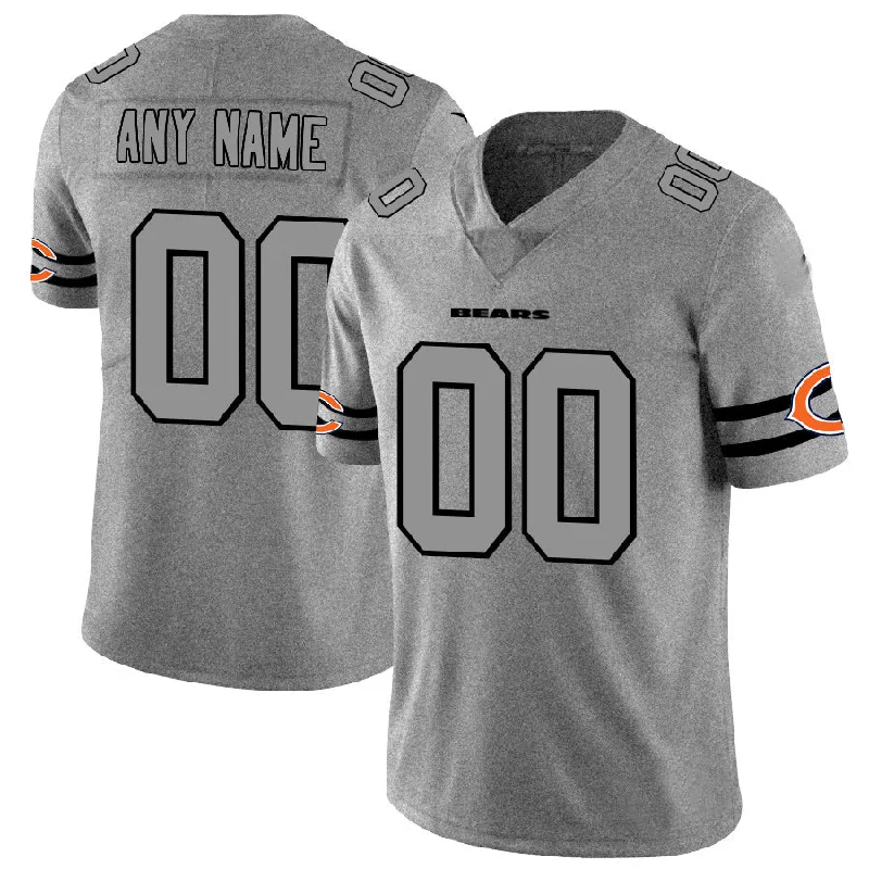 Football Jersey For Corporate Events-Custom C.Bears 2019 Gray Gridiron Gray Vapor Untouchable Limited Jersey Stitched Jersey Football Jerseys