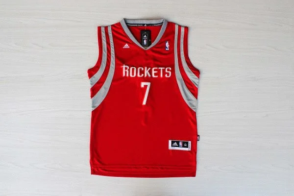 Basketball Jersey For Tournaments-Rockets 7 Lin Red New Revolution 30 Swingman Basketball Jerseys