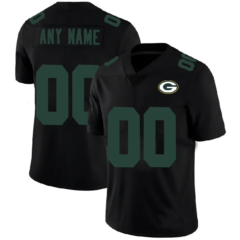 Football Jersey With City Name-Custom GB.Packers Football Jerseys Black American Stitched Name And Number Size S to 6XL Christmas Birthday Gift